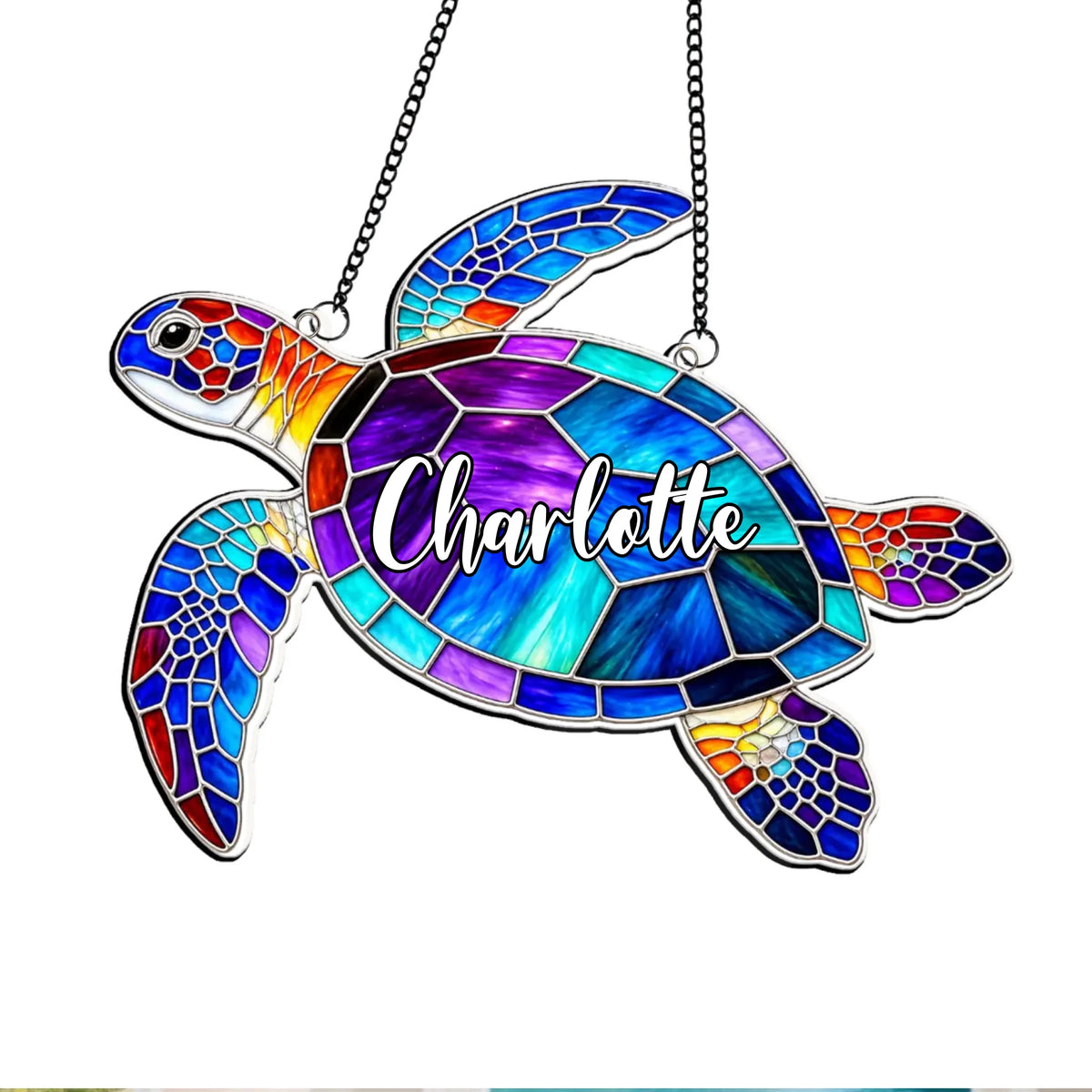 Just A Girl Who Loves Turtle - Personalized Acrylic Suncatcher, Gift For Her, Turtle Lovers Gift