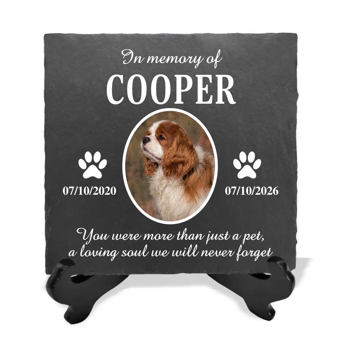 Forever Loved Pet - Personalized Stone, Custom Forever Loved Pet Memorial Stone, Sympathy Gift