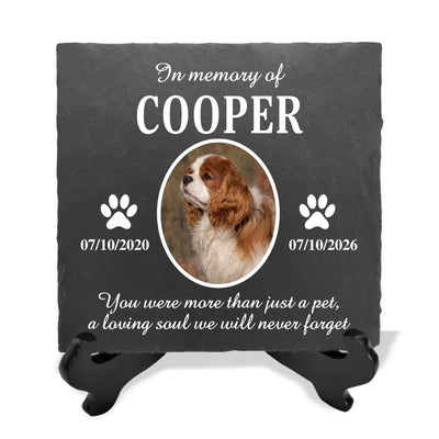 Forever Loved Pet - Personalized Stone, Custom Forever Loved Pet Memorial Stone, Sympathy Gift