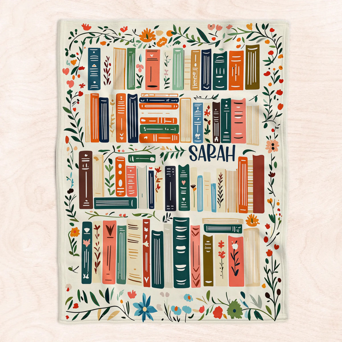 Books Are My Therapy - Personalized Blanket, Gift For Book Lovers, Book Gift With Custom Name