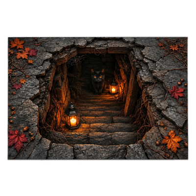Our Home In Halloween - Personalized Doormat, Custom Halloween Design Doormat, Halloween Gift