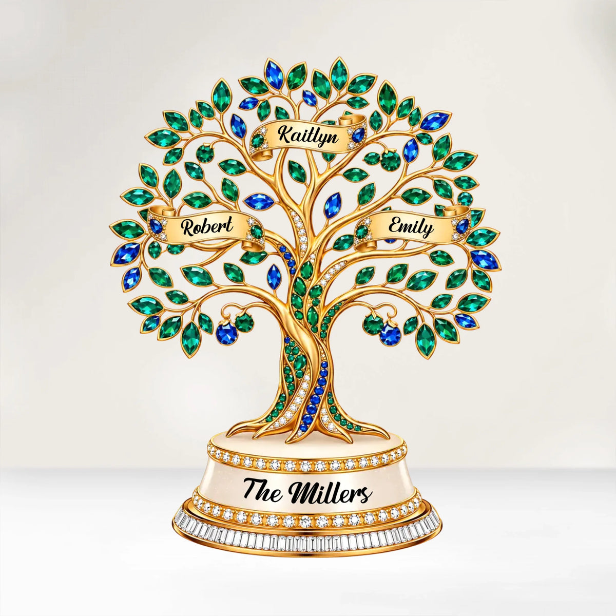 Family Tree Of Life - Personalized Acrylic Plaque, Gift For Mom, Grandma, Family Tree Home Decor