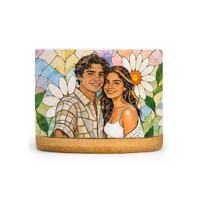 A Little Garden Filled With The People You Love Most - Personalized Plant Pot, Custom Photo Flower Gift