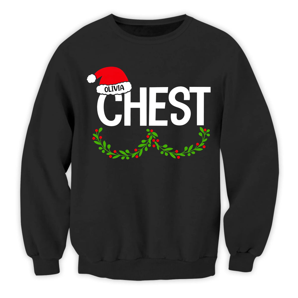 Chest Nuts - Personalized Sweatshirt, Christmas Couples Sweatshirts, Holiday Gift, Christmas Gift for Couple
