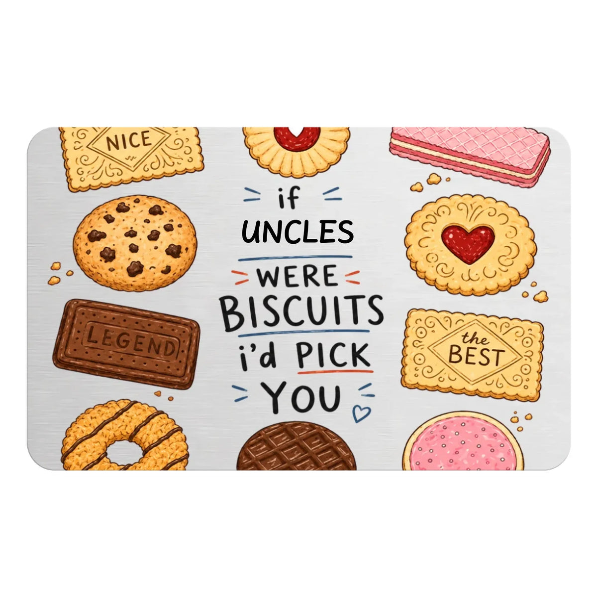 If Uncles Were Biscuits - Personalized Metal Wallet Card, Funny Wallet Card Keepsake, Family Gift