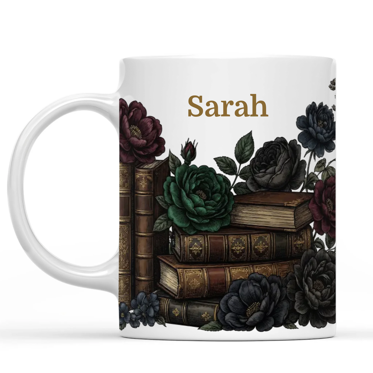 Dark Academia Personalized Book Lover Mug – Unique Gift for Readers &amp; Bookworms