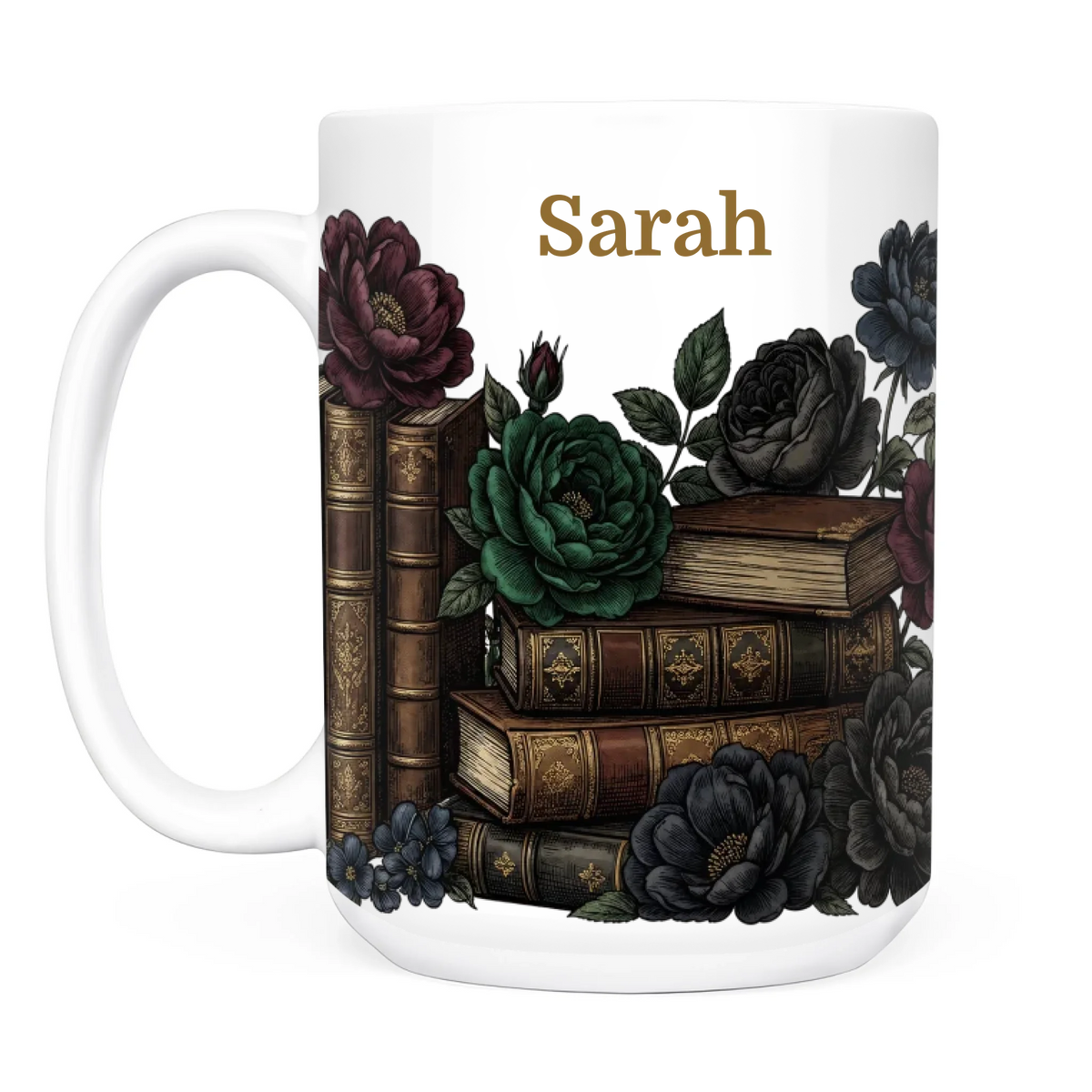 Dark Academia Personalized Book Lover Mug – Unique Gift for Readers &amp; Bookworms