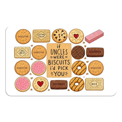 If Uncles Were Biscuits - Personalized Metal Wallet Card, Family Gift