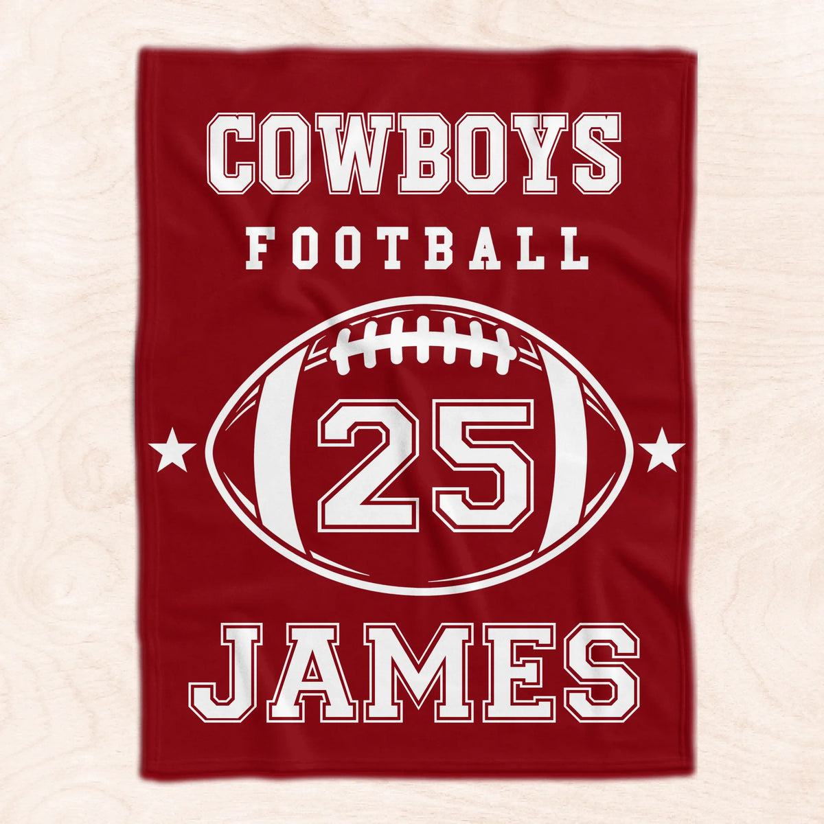 Born To Play - Personalized Blanket, Custom Name And Number Player Blanket, Gift for Football Lovers