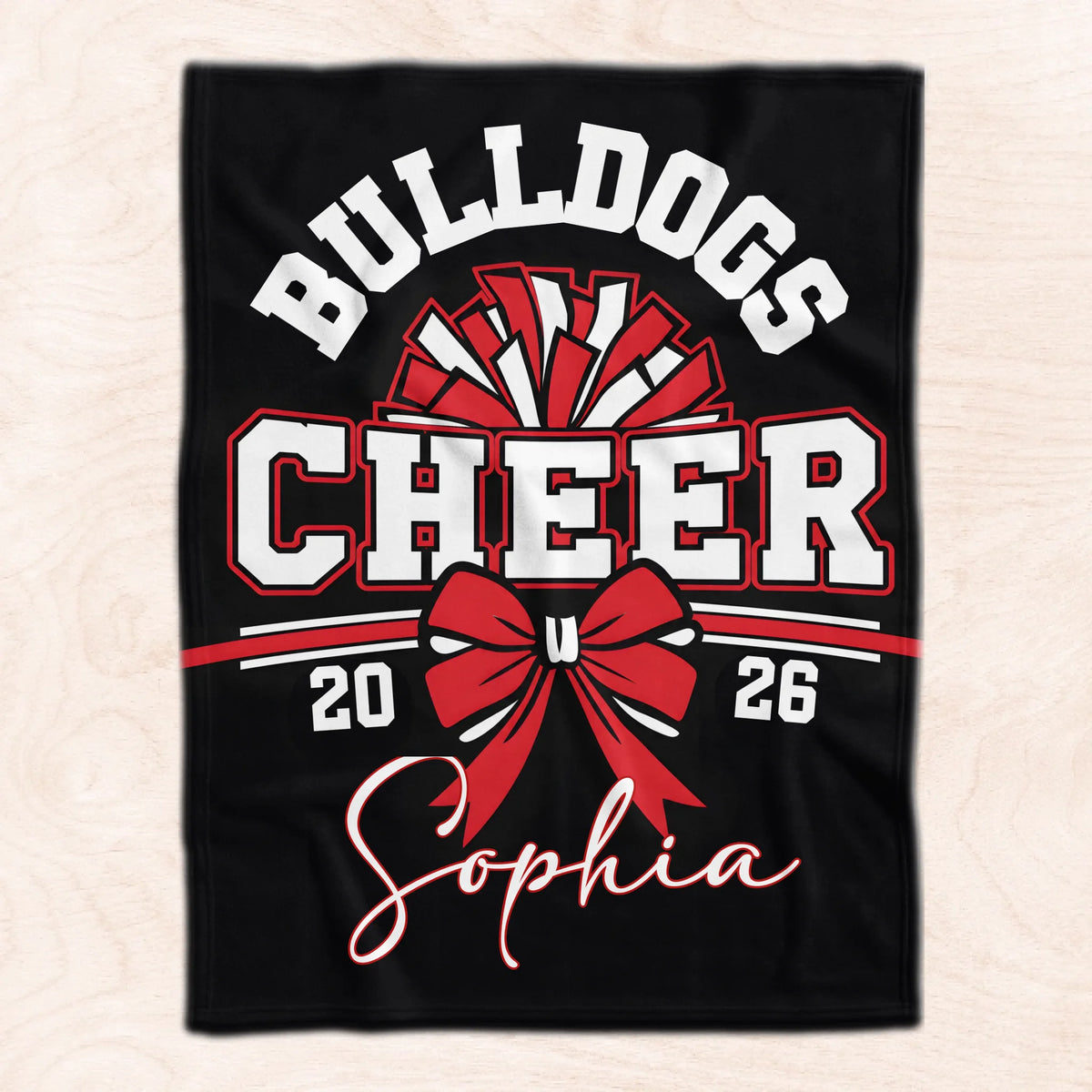 My Cheer Era - Personalized Blanket, Custom Cheerleading Team Blanket, Competitive Spirit Senior Cheer Gifts