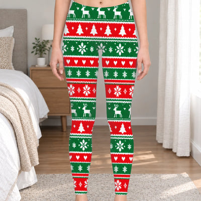 Sleigh All Day - Personalized Leggings, Custom Ugly Christmas Leggings, Gift for Her