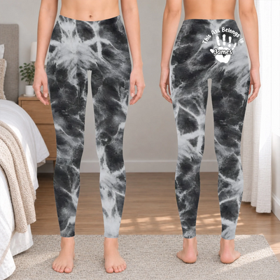 This Ass Belongs To My Man - Personalized Leggings, Funny Gift For Woman, Gift For Her