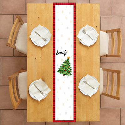 Celebrating The People Who Make Every Christmas Gathering Special - Personalized Table Runner, Christmas Tree Family Custom name Gift