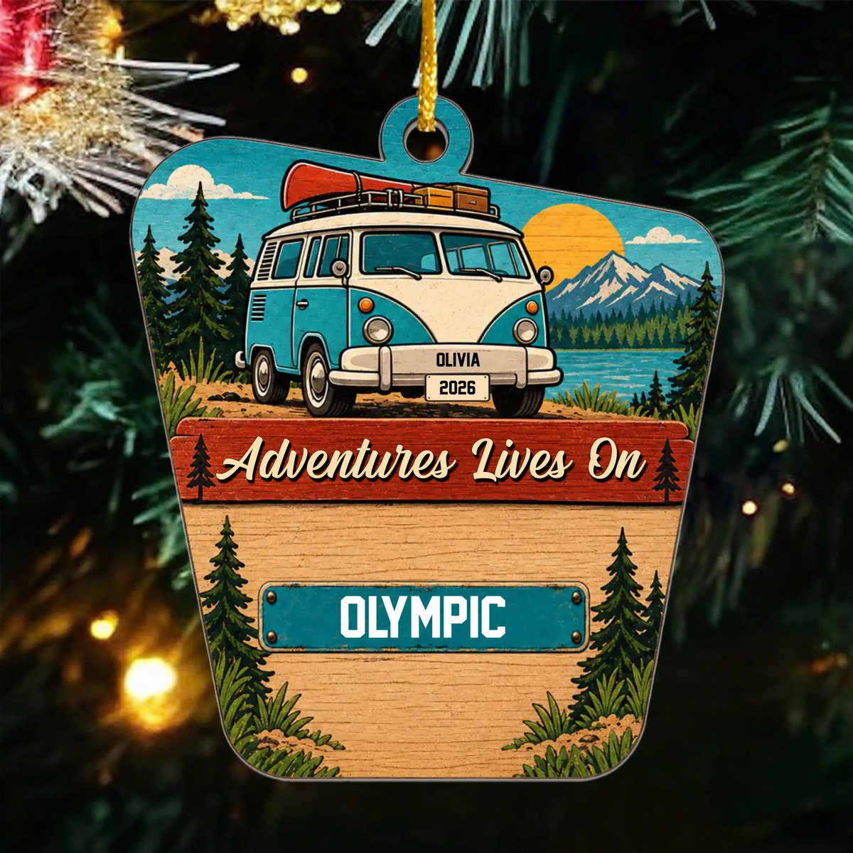 Couple Road Trip License Plate - Personalized Acrylic Ornament, Gift For Couple, Travelling Couple Gift