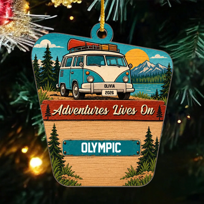 Couple Road Trip License Plate - Personalized Acrylic Ornament, Gift For Couple, Travelling Couple Gift