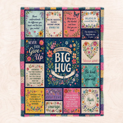 Get Well Soon - Personalized Blanket, Inspirational Blanket, Gift for Women, Healing Blanket, Feel Better Gift After Surgery, Encouragement Gift