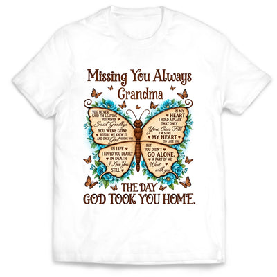 Missing You Always - Personalized T-Shirt, Memorial Gift, Loss Of Loved One Shirt