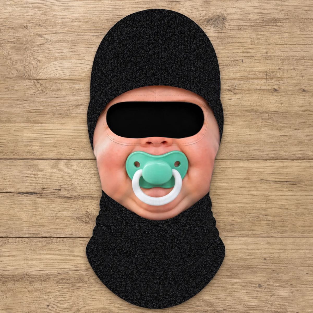 Funny Baby Face - Personalized Ski Mask, Novelty Skiing &amp; Snowboarding Winter Gift