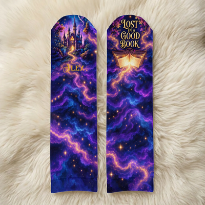 Master Of The Books - Personalized Middle Tube Socks, Fantasy Book Lover Gift