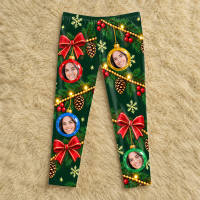 Personalized pajamas pants custom face ornament – personalization preview