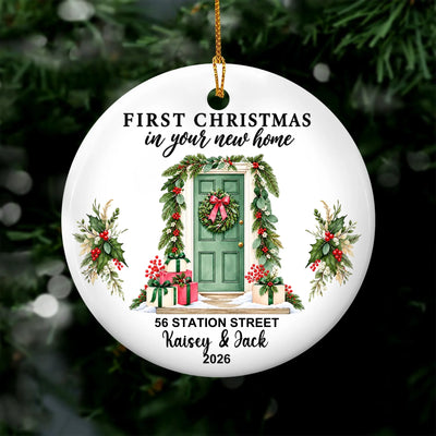 Personalized Christmas Ornament Custom Couple Name – personalization preview