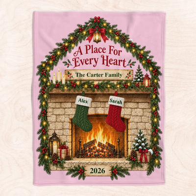 Personalized blanket custom family name – personalization preview