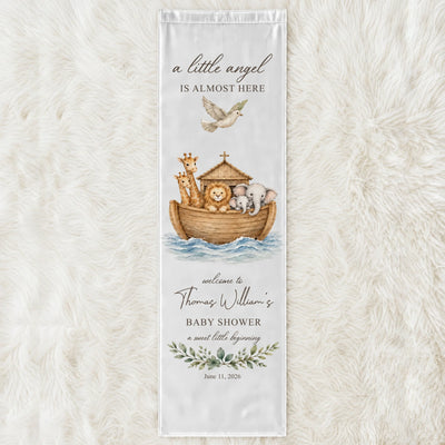 Personalized Baby Shower Backdrop – personalization preview