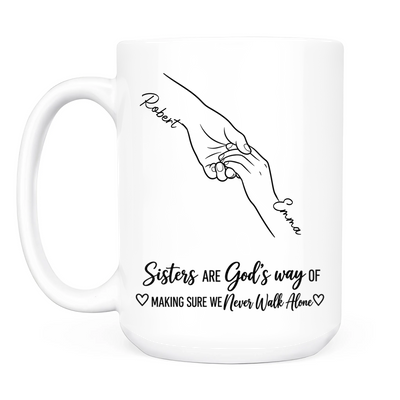 Personalized Sisters Name Mug – personalization preview
