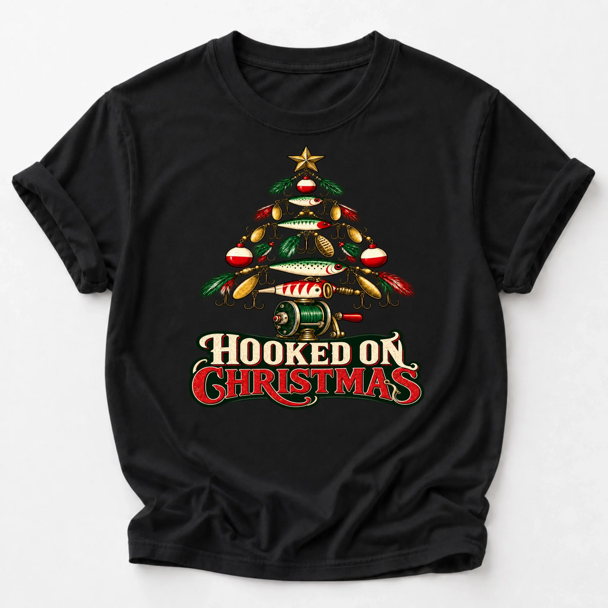Hooked On Christmas Personalized Shirt – personalization preview
