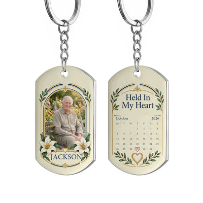 Personalized Stainless Steel Keychain – personalization preview
