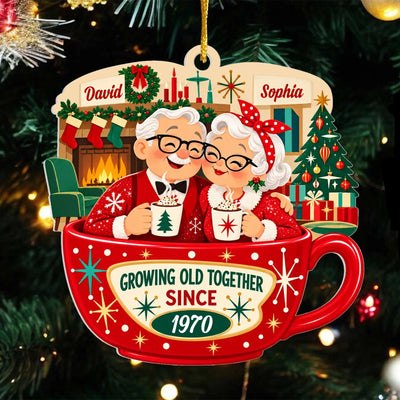 Personalized Christmas acrylic ornament – personalization preview