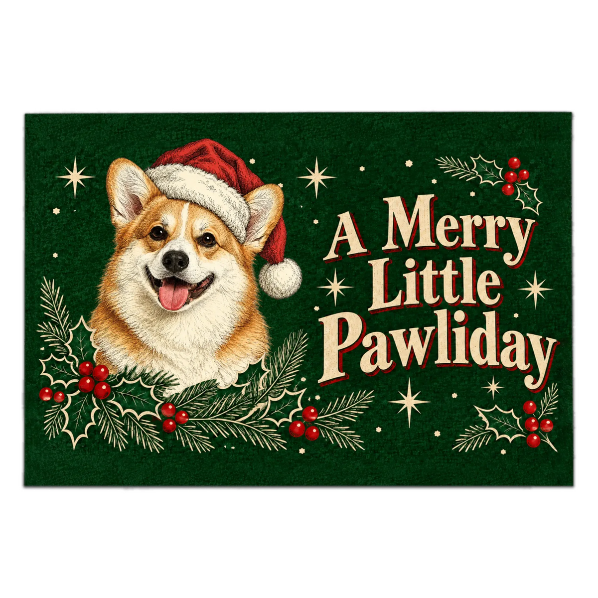 Personalized Custom Dog Photo Doormat – personalization preview