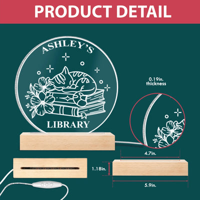 Personalized acrylic night light – personalization preview 2