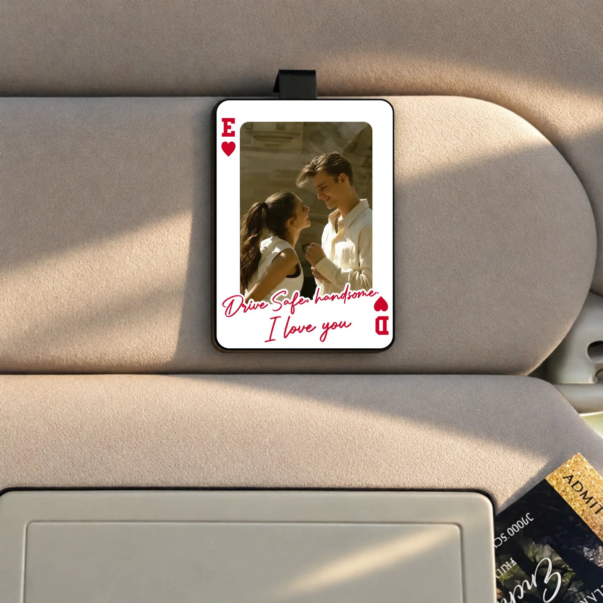 Personalized Car Visor Clip – personalization preview
