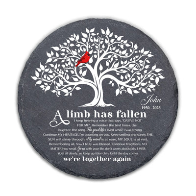 A Limb Has Fallen From The Family Tree - Personalized Garden Stone