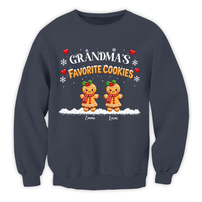 Personalized Grandma's Favorite Cookies Sweatshirt – personalization preview