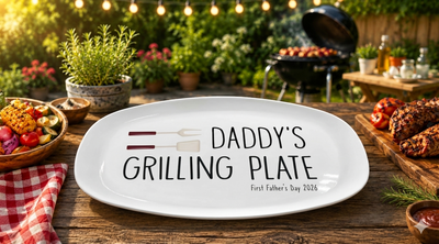 Make Father’s Day extra special with a personalized grilling plate made just for him. Perfect for backyard BBQ nights, weekend cookouts, and dads who take their grill game seriously.