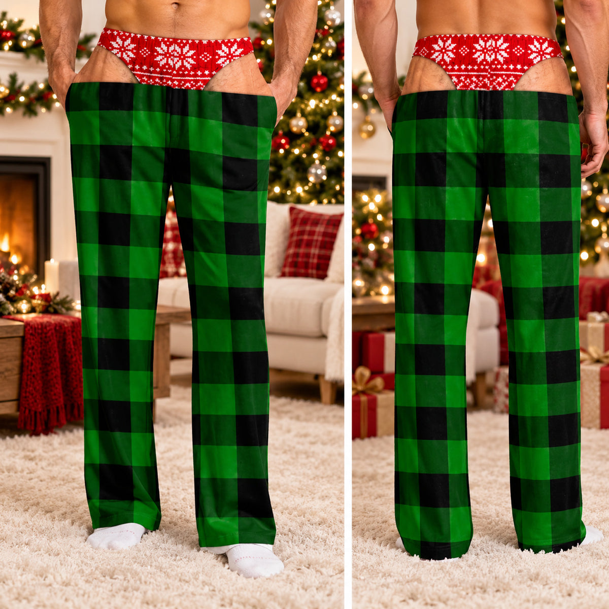 Funny Pants Holiday Edition- Personalized Pajama Pants, Christmas Funny Gift For Men, Husband, Dad