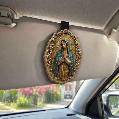 Blessed Mother Guadalupe -  Car Visor Clip, Catholic Gift for Mom, Faith & Protection Gift, Religious Car Decor, Confirmation & Communion Gift