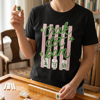 Eat Sleep Mahjong Repeat - Personalized Comfort Colors Shirt, Retro Mahjong Tile Shirt, Mah Jongg Club Tee, Game Night Gift, Gift for Mahjong Lovers
