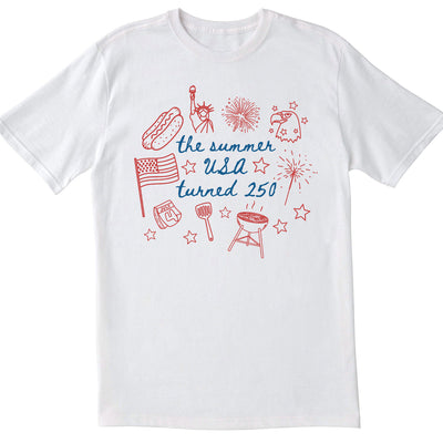 The Summer USA Turned 250 Shirt, 250th Anniversary Shirt, Patriotic Shirt, 4th of July Shirt