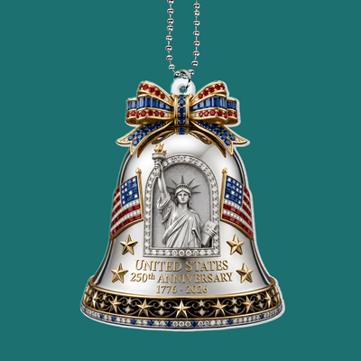 Statue Of Liberty Acrylic Car Hanger, USA 250th Anniversary Keepsake, 4th of July Car Decor, 1776-2026 Anniversary Decoration