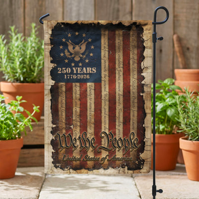 We The People Of The United States Garden Flag, 250th Anniversary Flag, USA Independence Day Decor