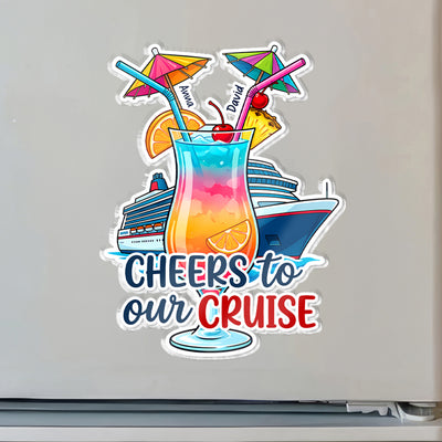 Tropical Drink Shape - Personalized Cruise Magnet