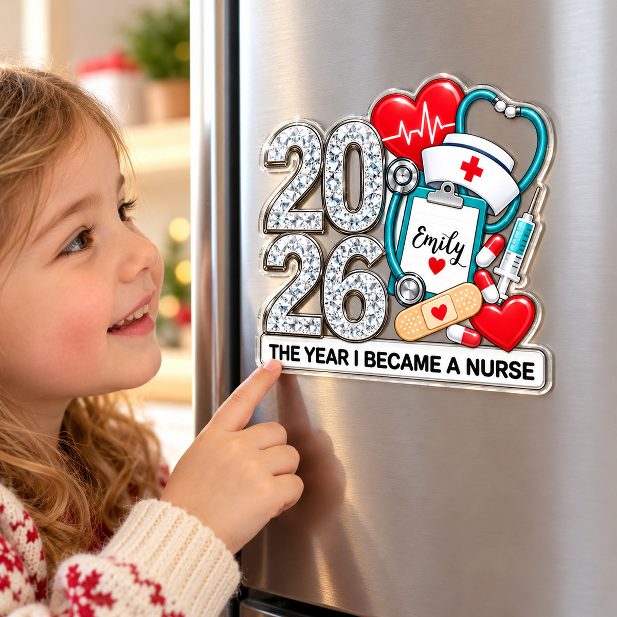 Medical Equipment Milestone Custom Shaped Fridge Magnet