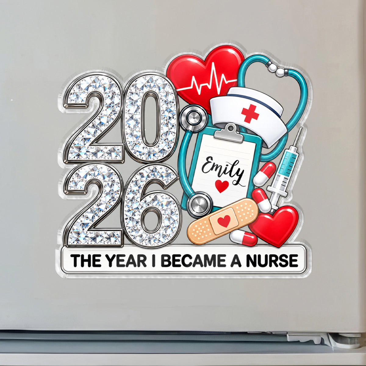 Medical Equipment Milestone Custom Shaped Fridge Magnet