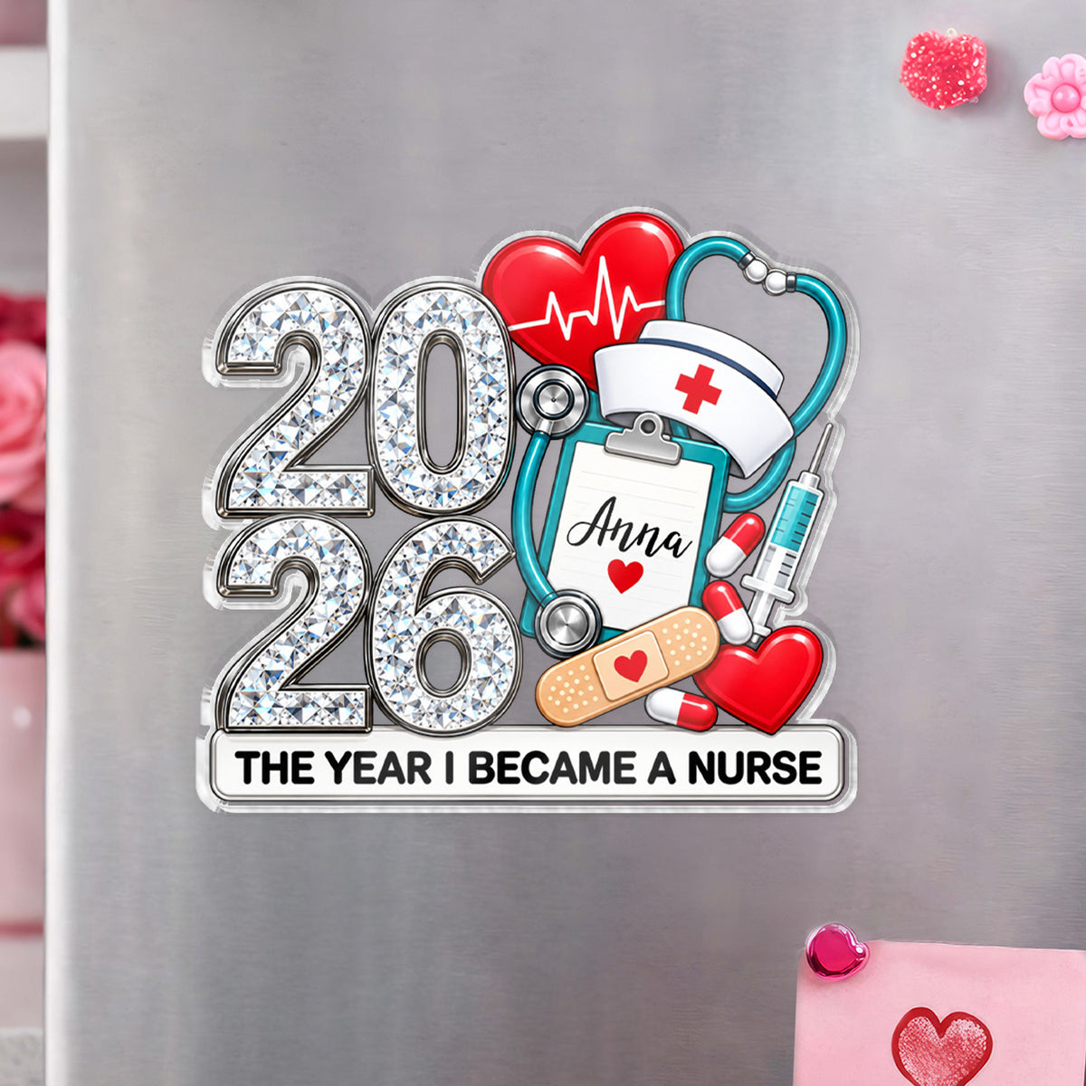 Medical Equipment Milestone Custom Shaped Fridge Magnet