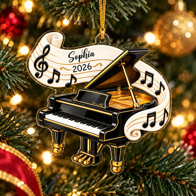 Classic Music Instrument  - Personalized Acrylic Ornament, Gift For Band Student, MusicTeacher