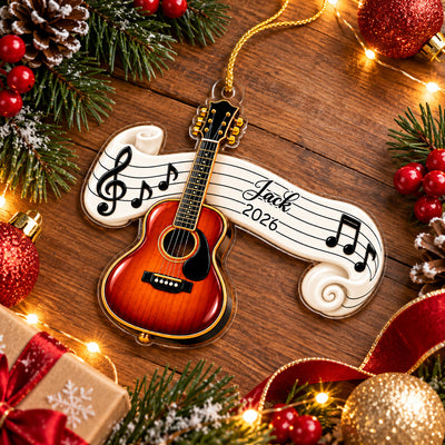 Classic Music Instrument  - Personalized Acrylic Ornament, Gift For Band Student, MusicTeacher