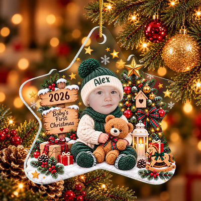 You Are A Big Blessing - Personalized Acrylic Ornament, Baby’s First Christmas Ornament 2026, Custom Baby Name Acrylic Ornament